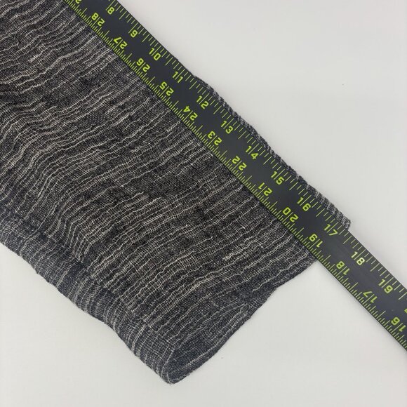 Eileen Fisher Open Front Cardigan Linen Womens Size Large Lagenlook‎ Black - Picture 6 of 6